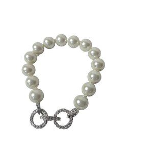 Ralph Lauren Women's Faux Pearl Crystal Bracelet
